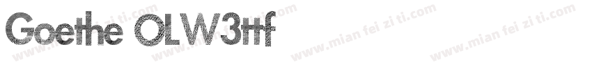 Goethe OLW3ttf字体转换